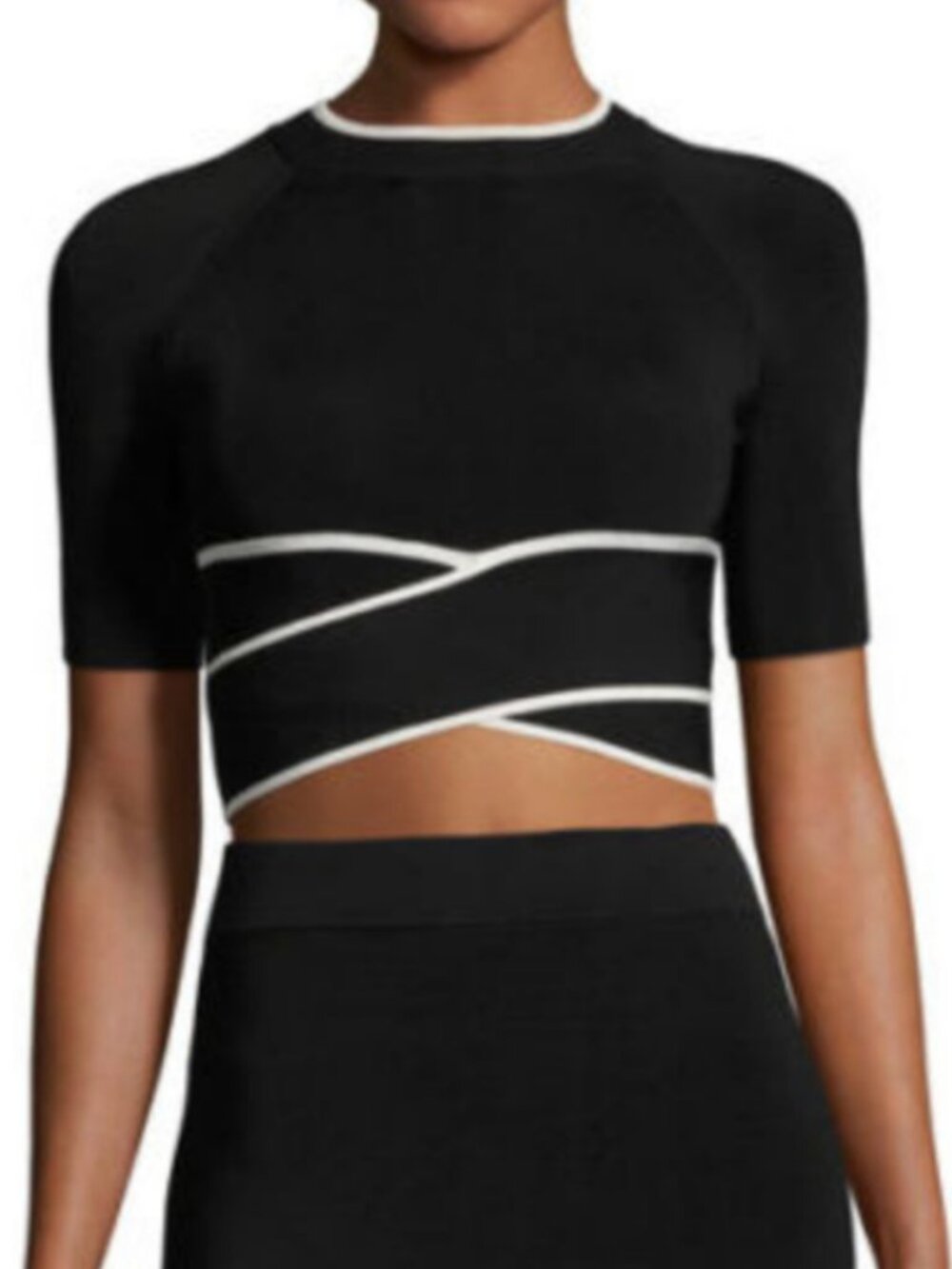 Alexander Wang Crisscross Knit Crop Top